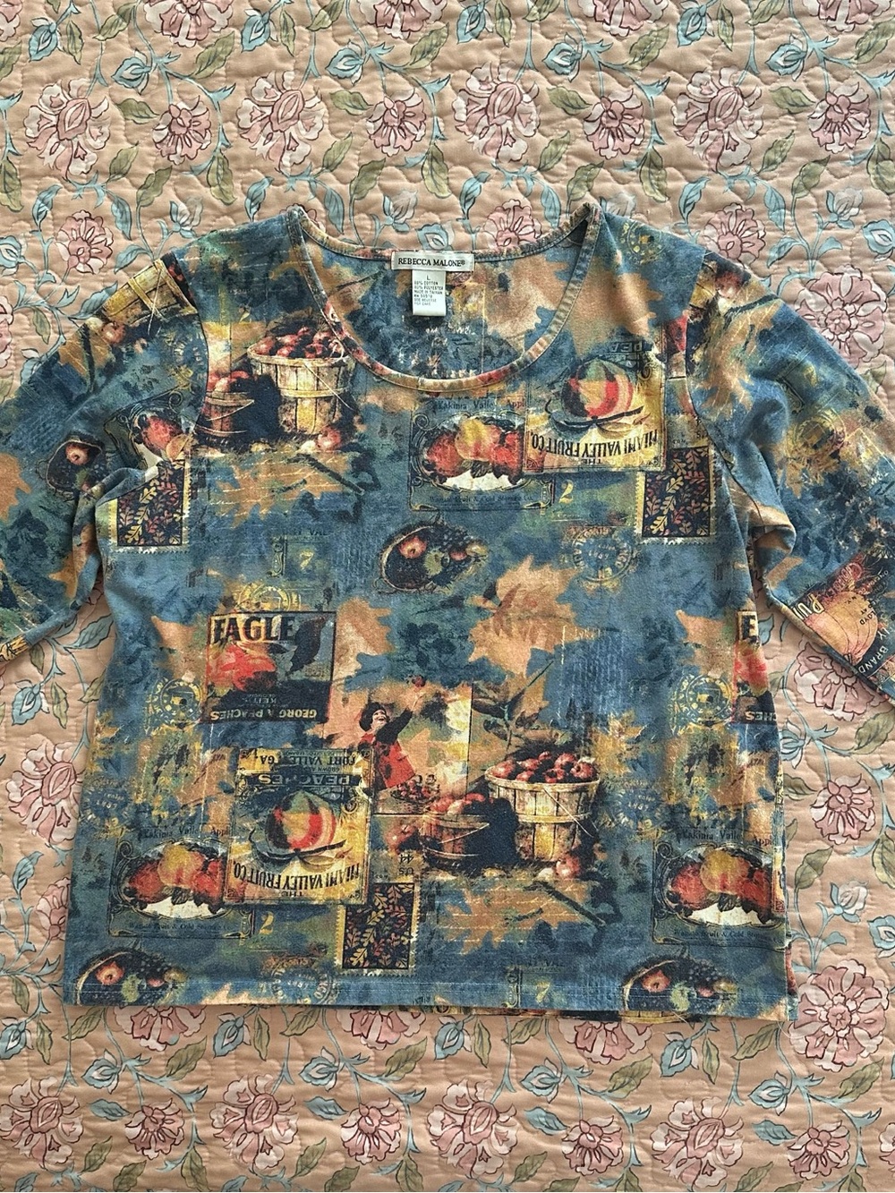 Rebecca Malone Vintage Blue Georgia Peach Miami Valley Women’s Graphic Tee